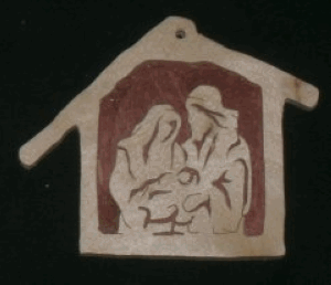 Holy Family Manger Ornament