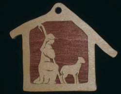 Shepherd Manger Ornament