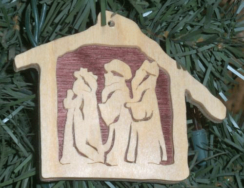WiseMen Manger Ornament